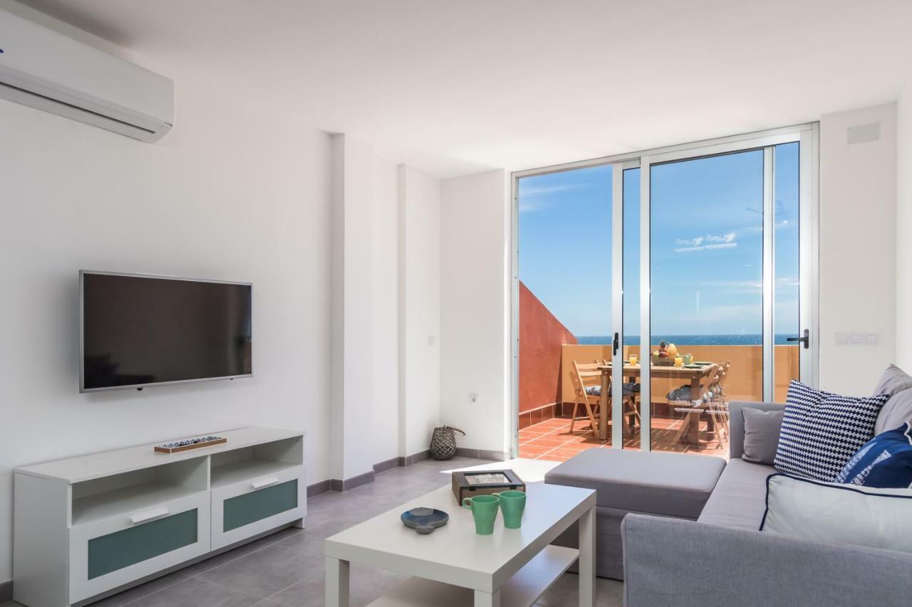 Ocean View Penthouse Daire Gran Tarajal Dış mekan fotoğraf