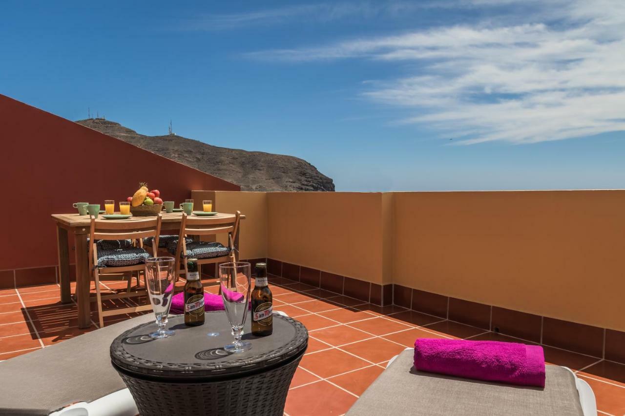 Ocean View Penthouse Daire Gran Tarajal Dış mekan fotoğraf